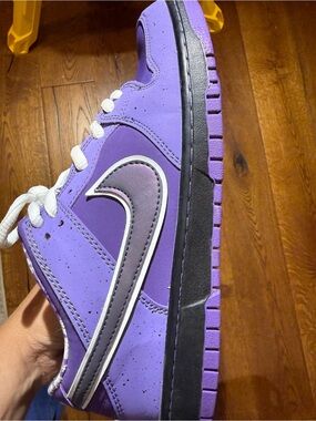 Nike SB Dunk Low Pro Purple Gingham Floral Sneakers Men’s Size 11